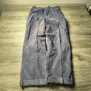 Scandia Woods Corduroy Pants Mens 34M Blue Wide Wale Vintage Distressed Cotton